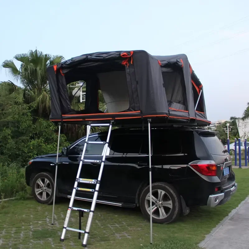 4 Person 2 Room 4x4 Truck SUV Outdoor Camping Aluminum Hard Shell Car Roof Tent for Sale
