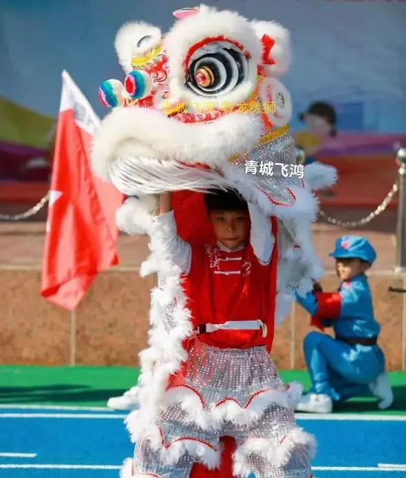 Chinese Lion dance Children Teenage Kids Performance Tradition