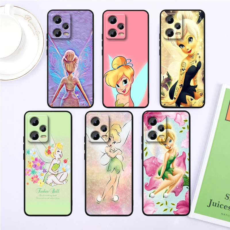 Disney Peter Pan Cartoon For Xiaomi Redmi Note 13 12R 12 12S Turbo 11 11T 11S 10 10S Pro Plus 5G Black Soft Phone Case