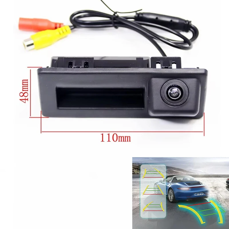 

HD Car Rearview backup Parking Camera Trunk Handle For Audi A4L A4 Q5 VW Touran Sagitar LaVida Plus Skoda Speedy Octavia