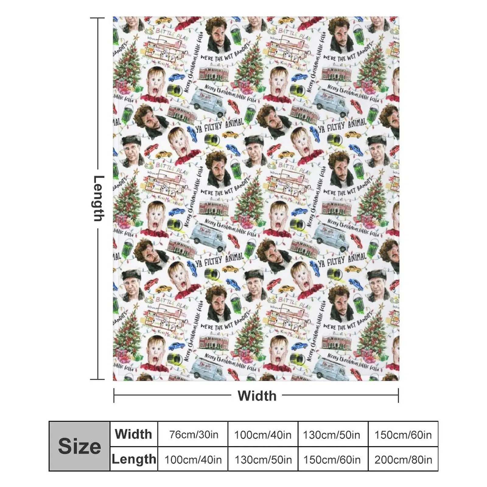 المنزل وحده كيفن مكاليستر عيد الميلاد عطلة نمط رمي بطانية جميلة متعددة الأغراض لحاف السرير يغطي البطانيات #6