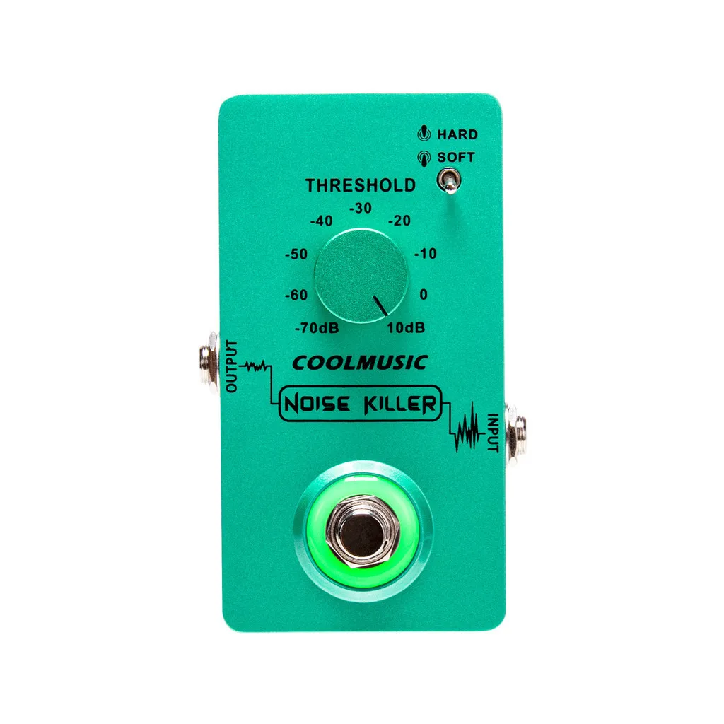 COOLMUSIC C-CS02 Noise Guitar Effect Pedal, Noise Killer Guitar Pedal Noise Suppressor Effect 2 Modes