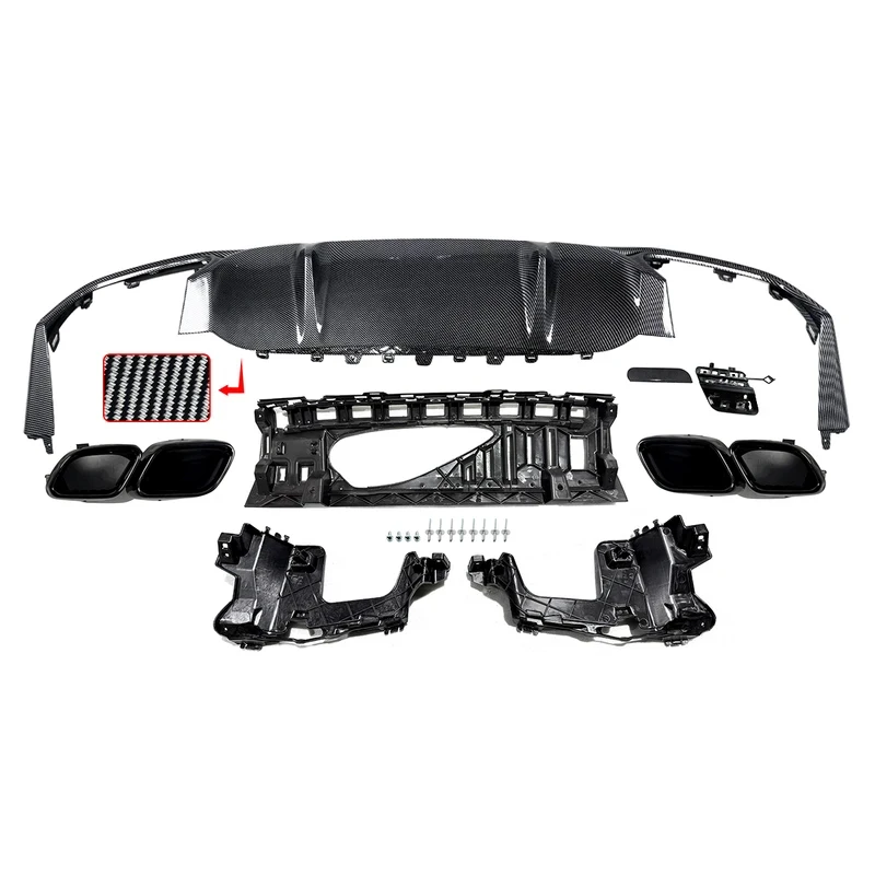 

High Quality Rear Bumper Diffuser Lip With Tailpipe E63S Style For E-Class W213 2021-2023