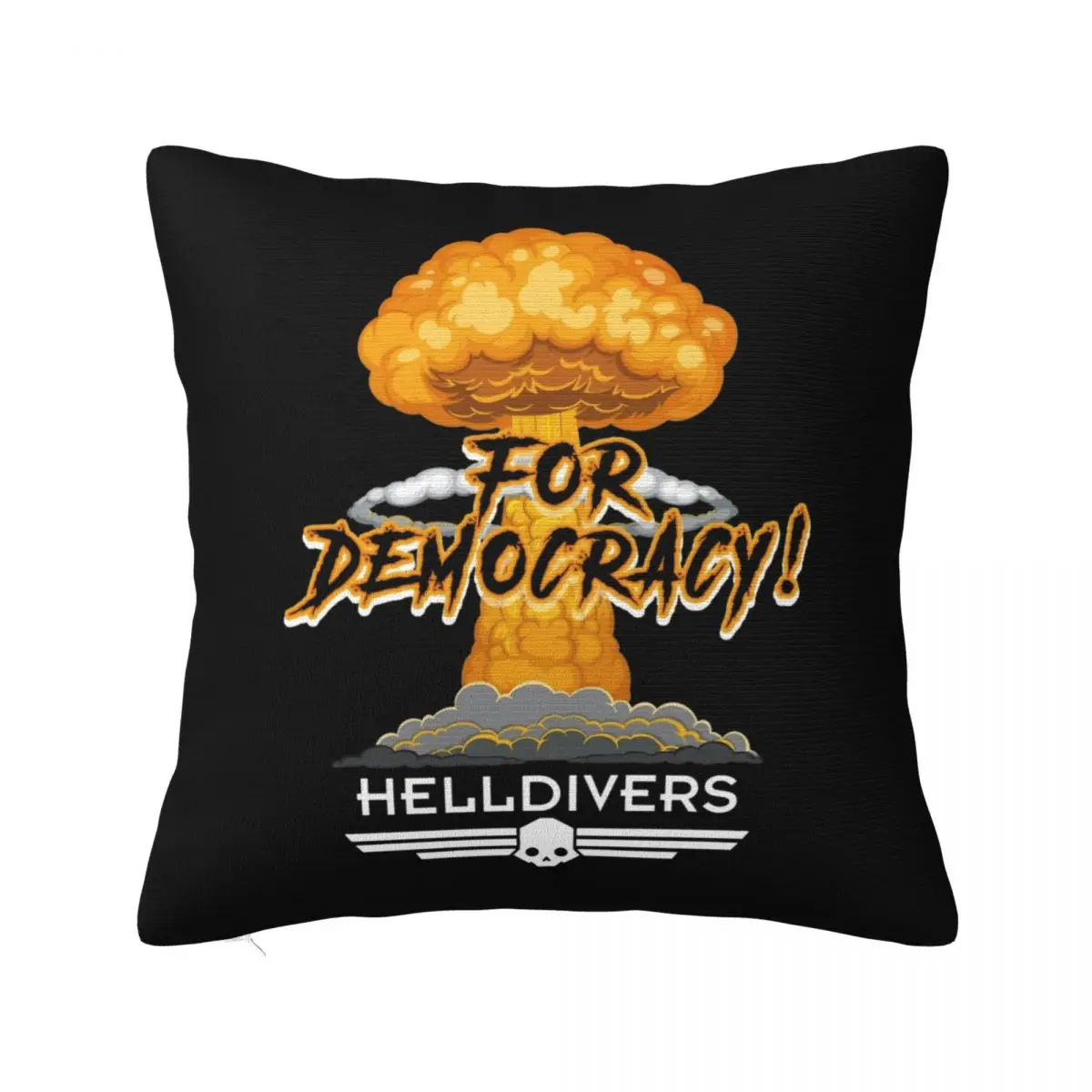 Shooting Game Helldivers Pillow Case Cushion Covers Vintage Zippered Decor Pillowcase for Car 18