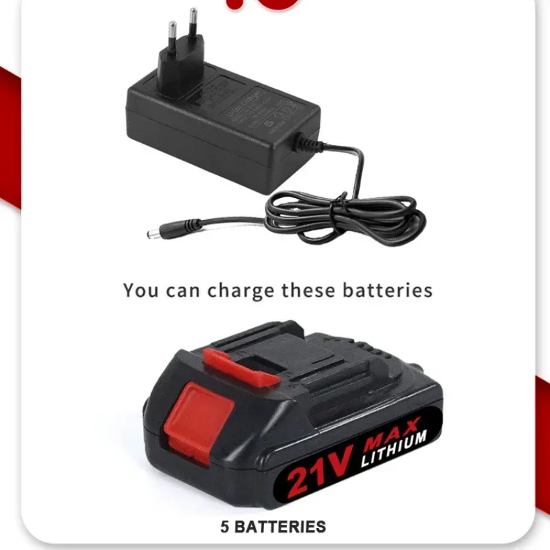 Batería de iones de litio recargable para Makita, herramienta eléctrica inalámbrica de gran capacidad, 21V, reemplazo