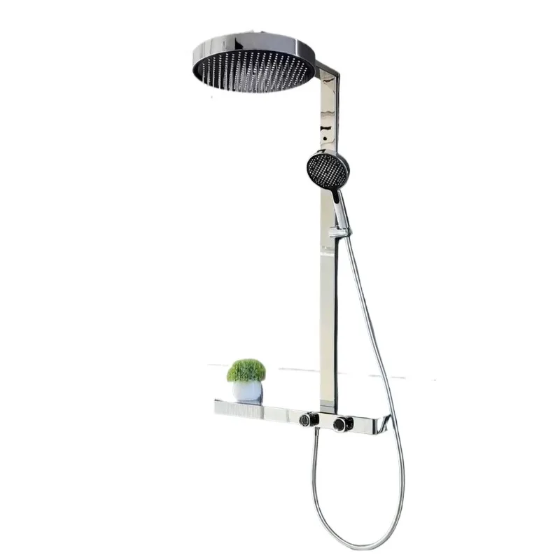 

Bathroom shower shower set bath shower head pressurized household waterfall hot and cold storage