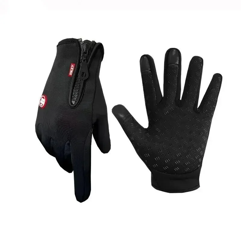 Ski Gloves Grab Velvet Touch Screen Gloves Autumn and Winter Warm Plus Velvet Cold Proof Waterproof Outdoor Riding Model