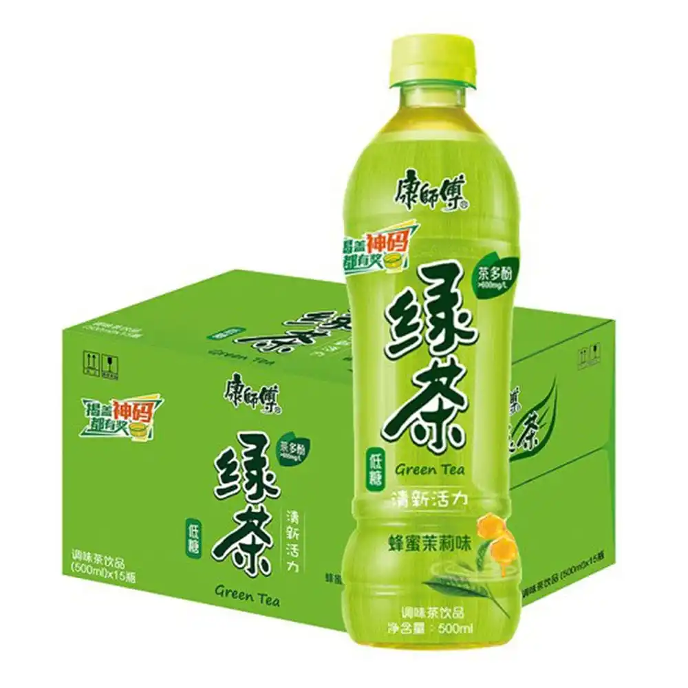 マスターコング緑茶とハニージャスミンフレーバー,15ボトル * 500ml