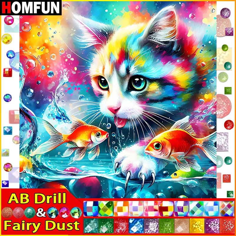 HOMFUN Fairy Dust AB DIY 5D Diamond Painting 