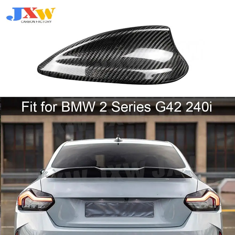 

Dry Carbon Fiber Roof Fin Shark Antenna Trim Cover for BMW 2 Series G42 240i 2021- IN