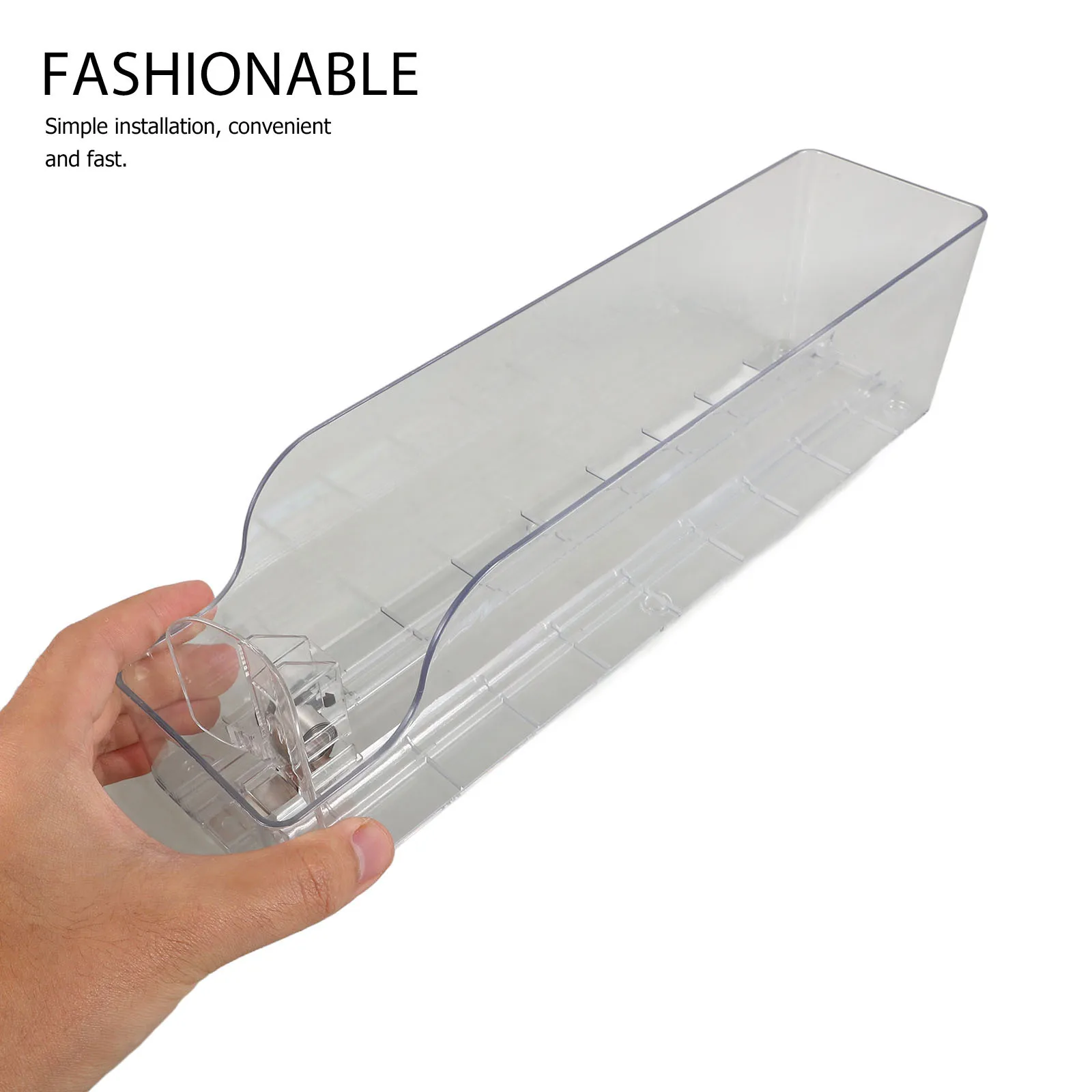 منظم علب البوب، موزع علب الصودا للثلاجة، حامل مشروبات شفاف، منظم تخزين الثلاجة، المطبخ #2