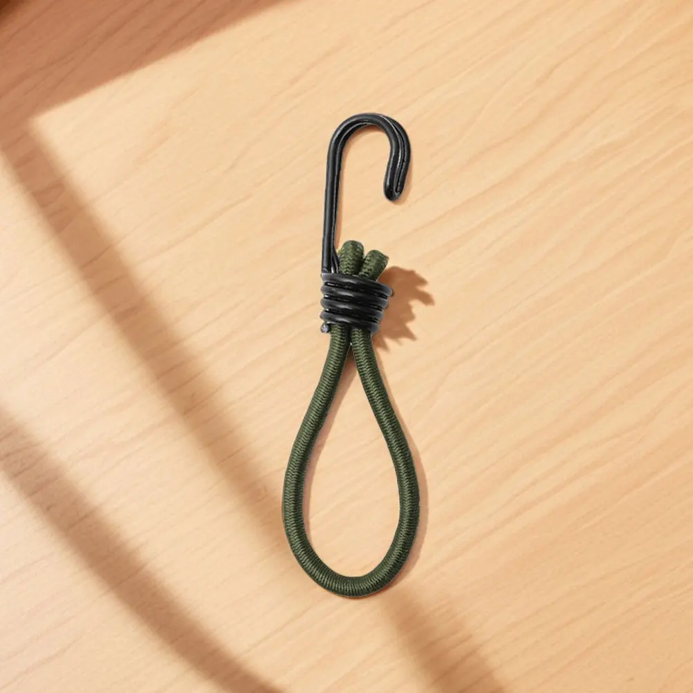 

5pcs Tent Elastic Rope Buckle Durable Portable Camping Hook For Canopy Wind Cord Fixing Outdoor Adventure Gear Multi-Function