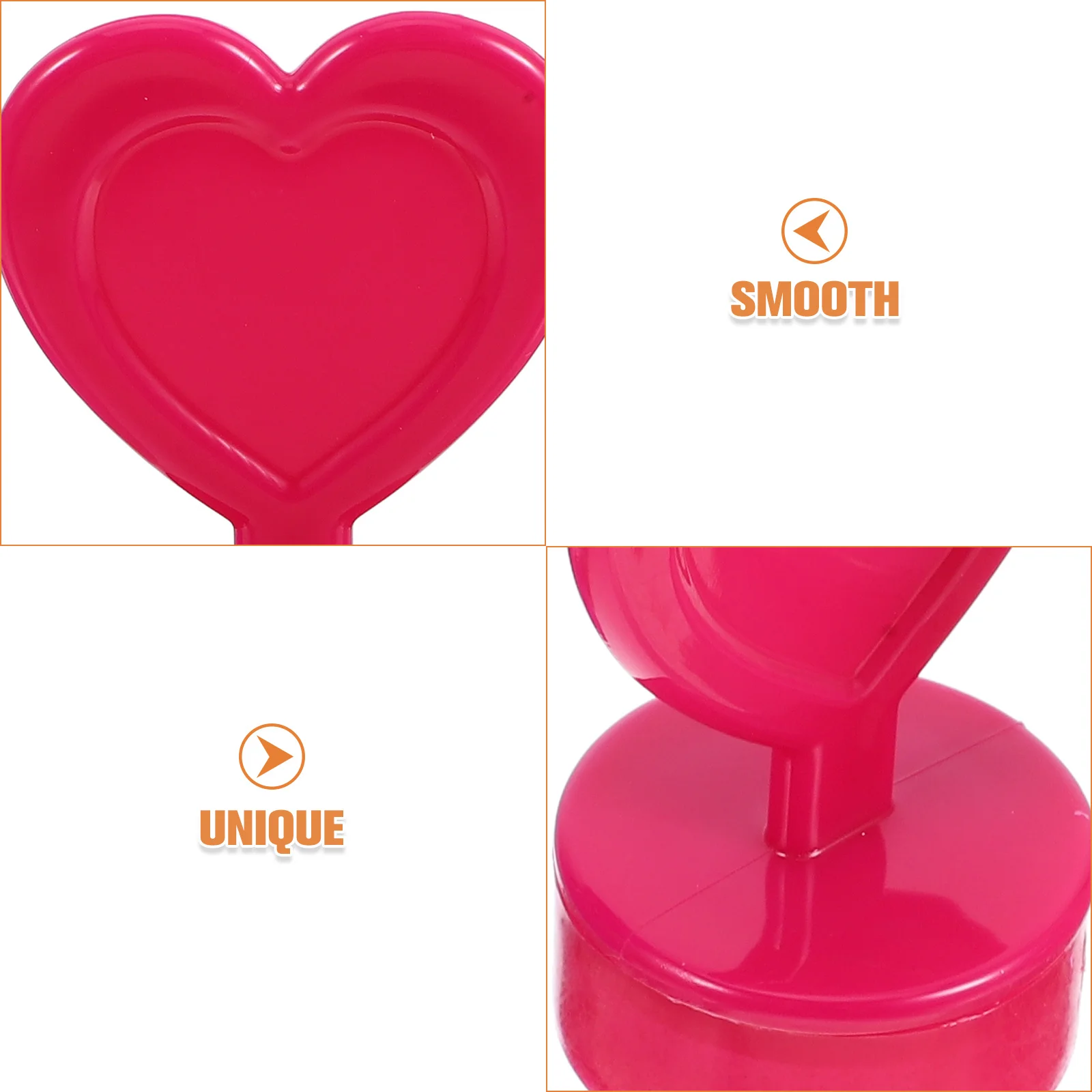 12 Uds. De sellos para niños con forma de corazón, bonito juego de sellos de plástico para diarios, álbumes de recortes, manualidades DIY, suministros para fiestas, sellos divertidos para niños