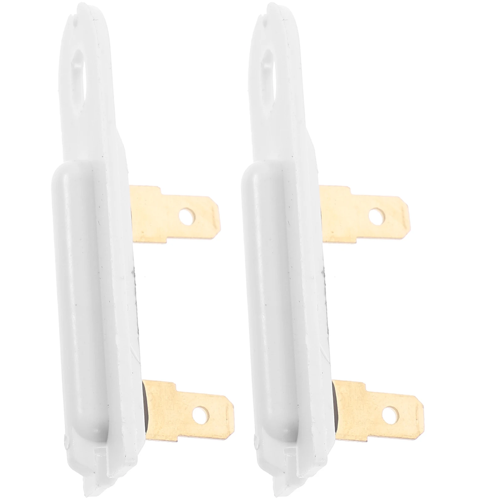 2Pcs Thermal Fuse 3392519 for Dryer Washing Machine Part Long White Temperature Control Safety Copper Replacement