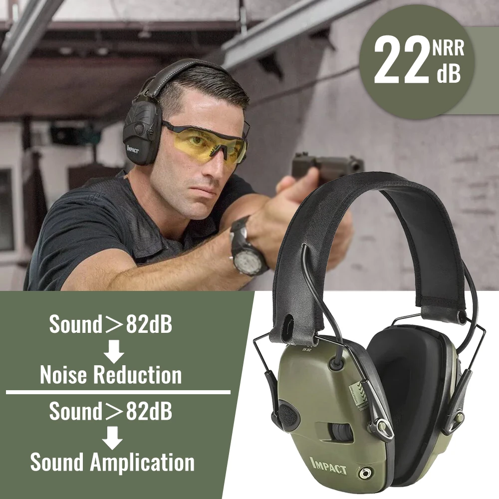 HOT Tactical Electronic Shooting Earmuff Outdoor Sports Anti-noise Headset Impact Sound Amplification Hearing Protective Headset