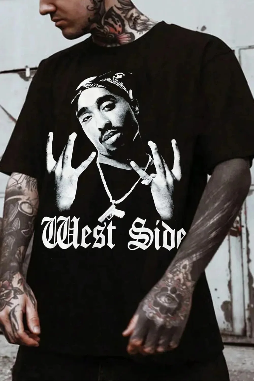 

2026 Fashion T shirt Rapper Tupac 2Pac Cotton Unisex Men Women T-Shirt Y2k Oversized Popular Fans Casual Tshirt Streetwear