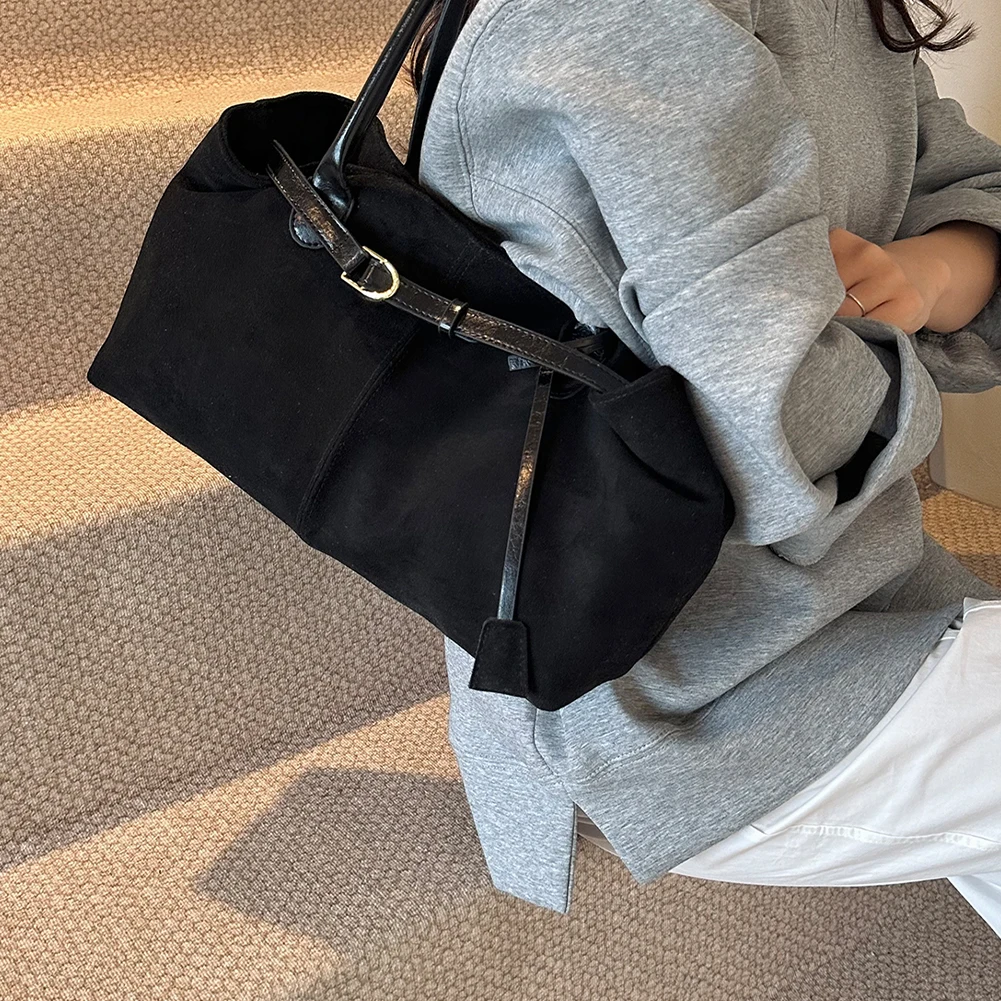 المرأة بو حقيبة كتف الموضة بلون أنيق الكتف محفظة غلق بمشبك إغلاق بسيط التنقل حقيبة السفر المتشرد حقيبة