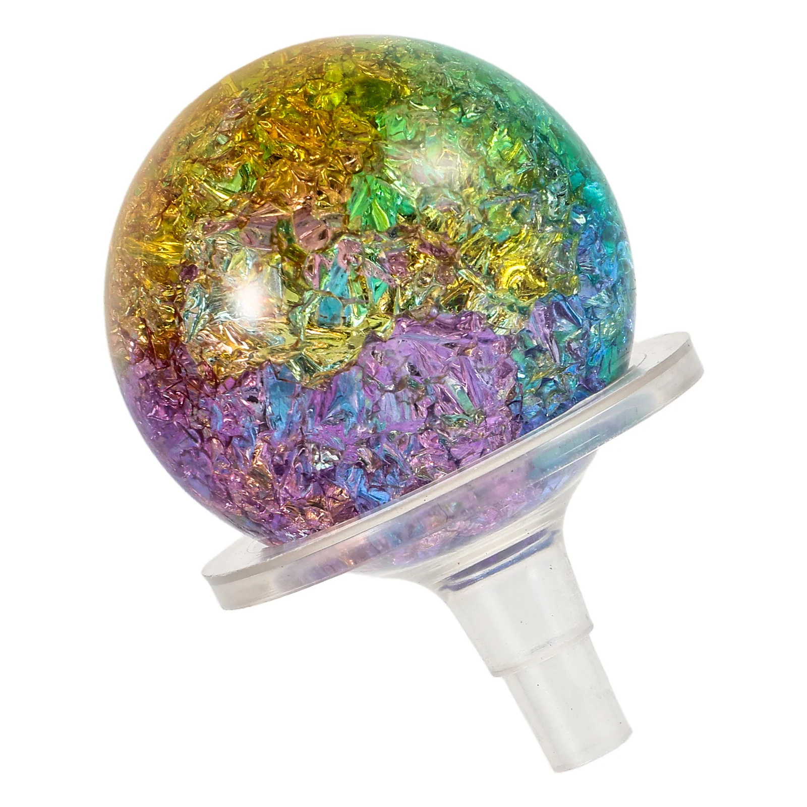 

1Set Decorative Ice Cracked Glass Ball Sculpture Multi-Functional Large Round Glass Sphere for Tabletop Display Aquarium