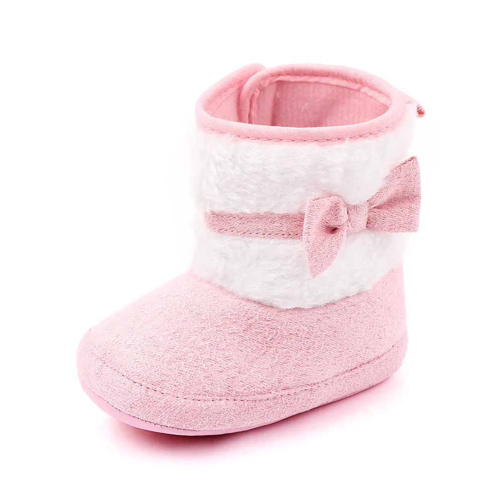 

Sweet Beauty Gril Boot 2025Осенняя новая детская обувь принцессы с бабочкой, хлопковая обувь на мягкой подошве, модные детские зимние сапоги Botas Niña