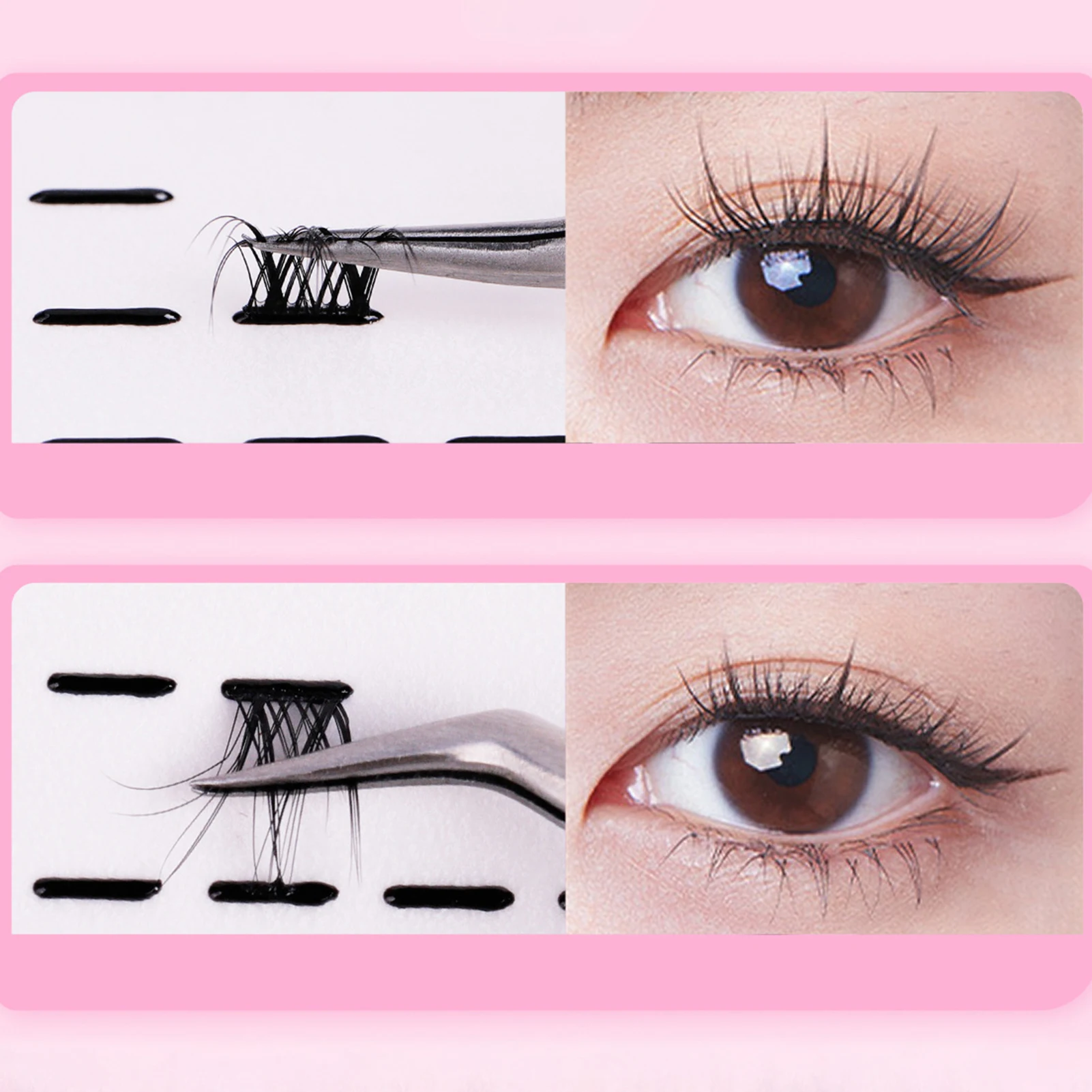 شرائط الرموش ذاتية اللصق الشريط مقاوم للماء لاش شريط لاصق لمجموعات الرموش لاستبدال وسادة الرموش ذاتية اللصق