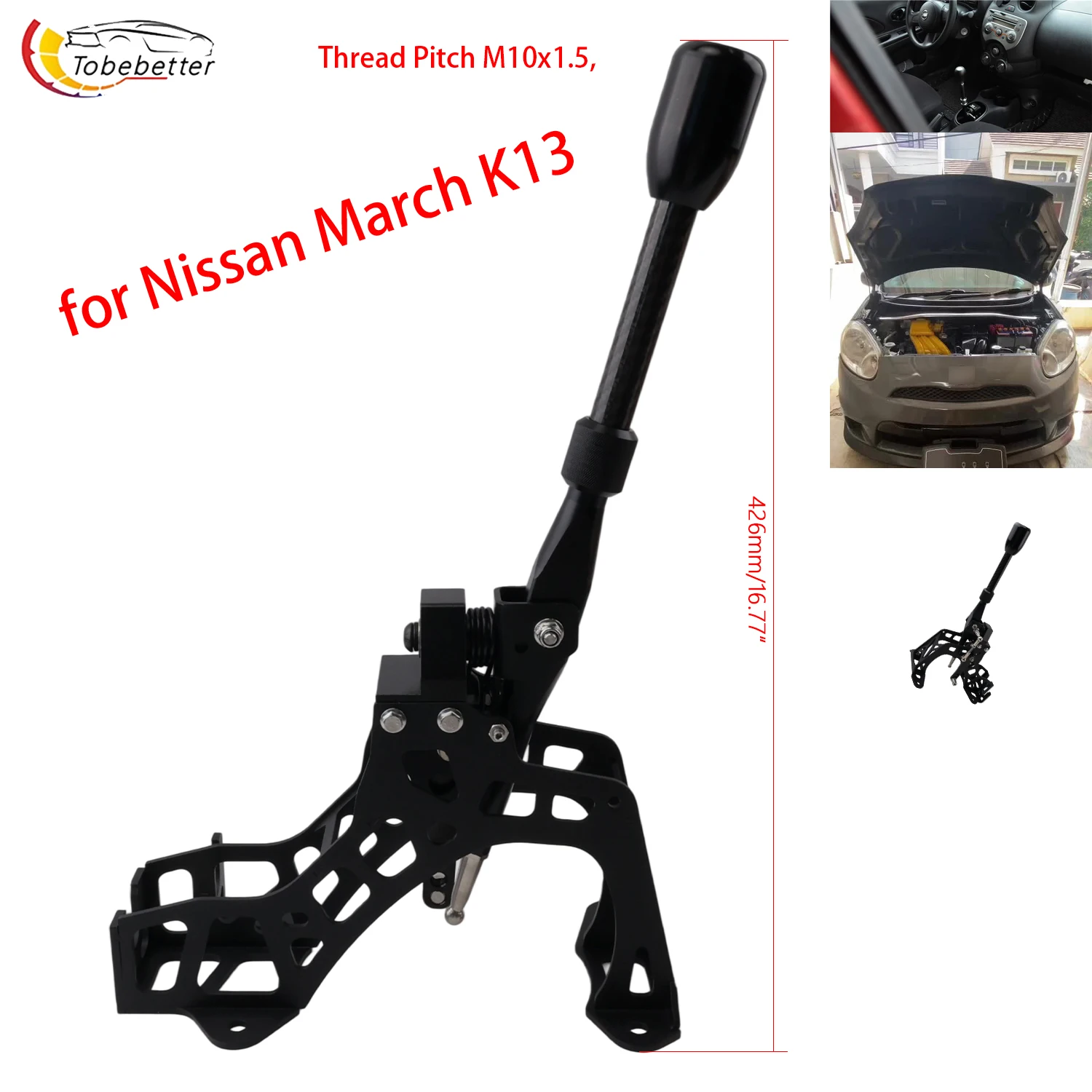 Caja de cambios manual de alto rendimiento, palanca de cambios corta, Quick Shifter, deportiva de carreras para Nissan March K13