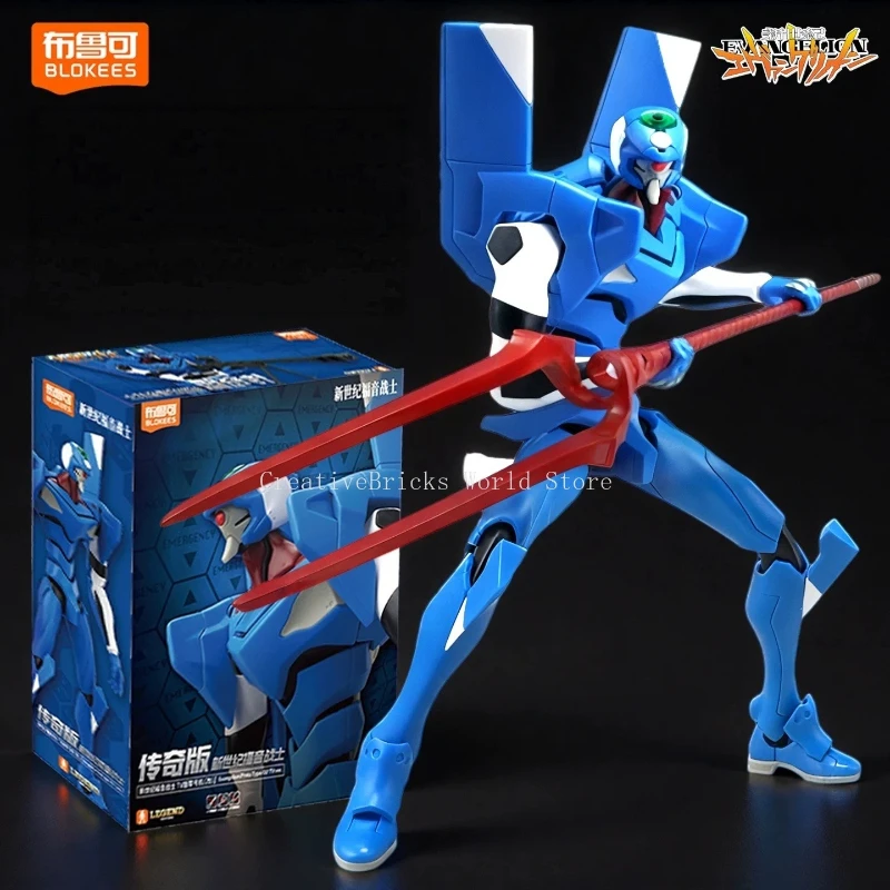 BLOKEES Evangelion Proto Type 00 Kai TV Ver Legend Edition EVA 00 Movable Building Blocks Action Figure Assembly Model Anime Toy