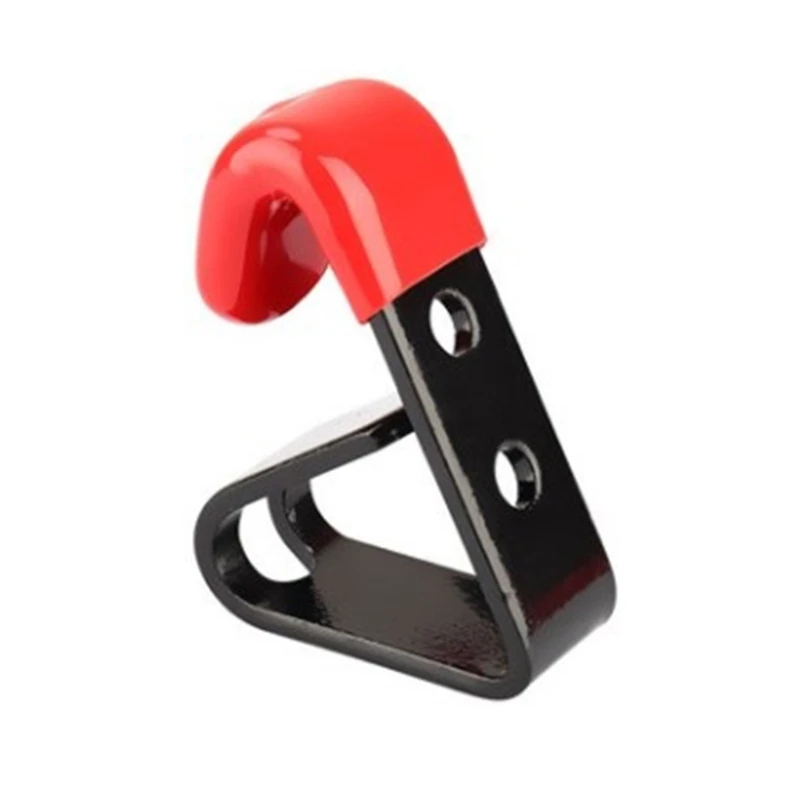Espositore per negozio con gancio in metallo, 10 pezzi, per garage, attrezzi da giardino, nero+rosso