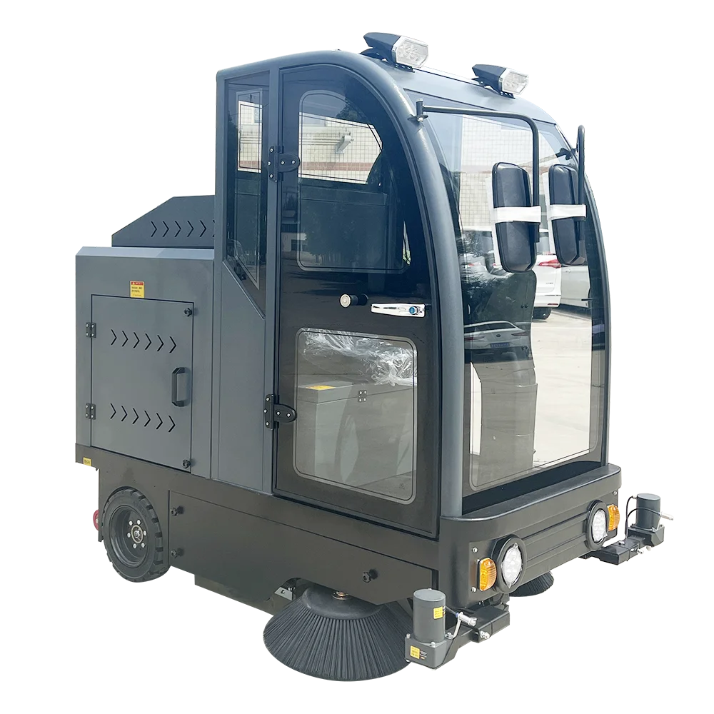 DM-2000 Commercial Cleaning Car Ride On Sweeper Electric Street Floor Driving Sweeper Cleaning Machine