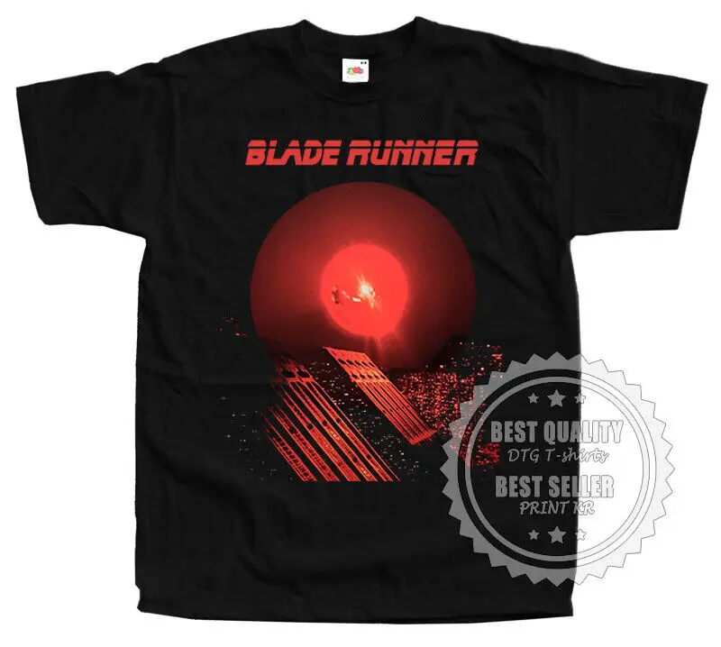 BLADE RUNNER 1982 v42 Футболка постер фильма черные все размеры от S до 5XL длинные или Короткие рукава