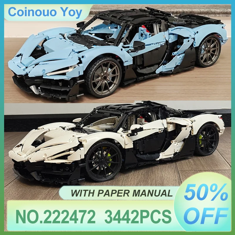 

High-quality MOC-222472 Sports Super Car 1:8 Racing Vehicle Kit 42172 Model Building Block Puzzle Kids DIY Toy Chrismas Gift Boy