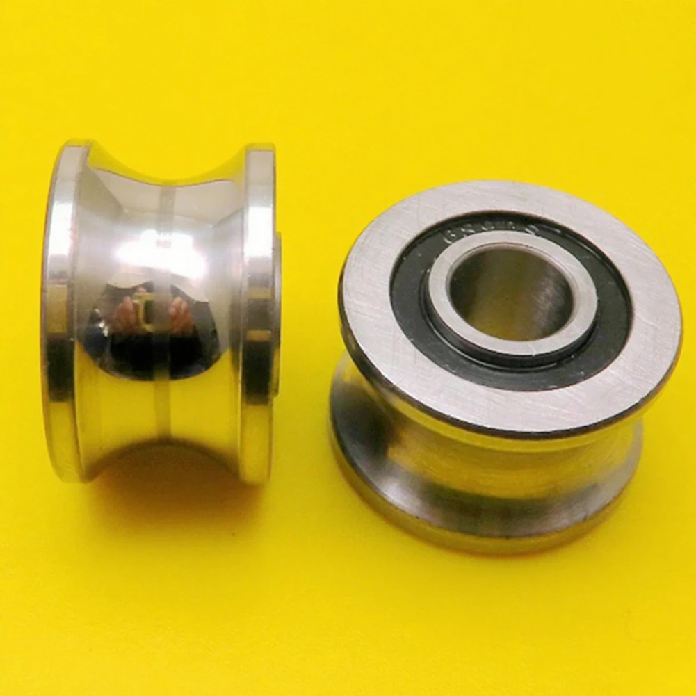 U22 T22 Shaped Groove Round Bottom Track Pulley Bearing Sliding Rollers Bearing Heavy Loads Sliding Window Door Roller Wheels
