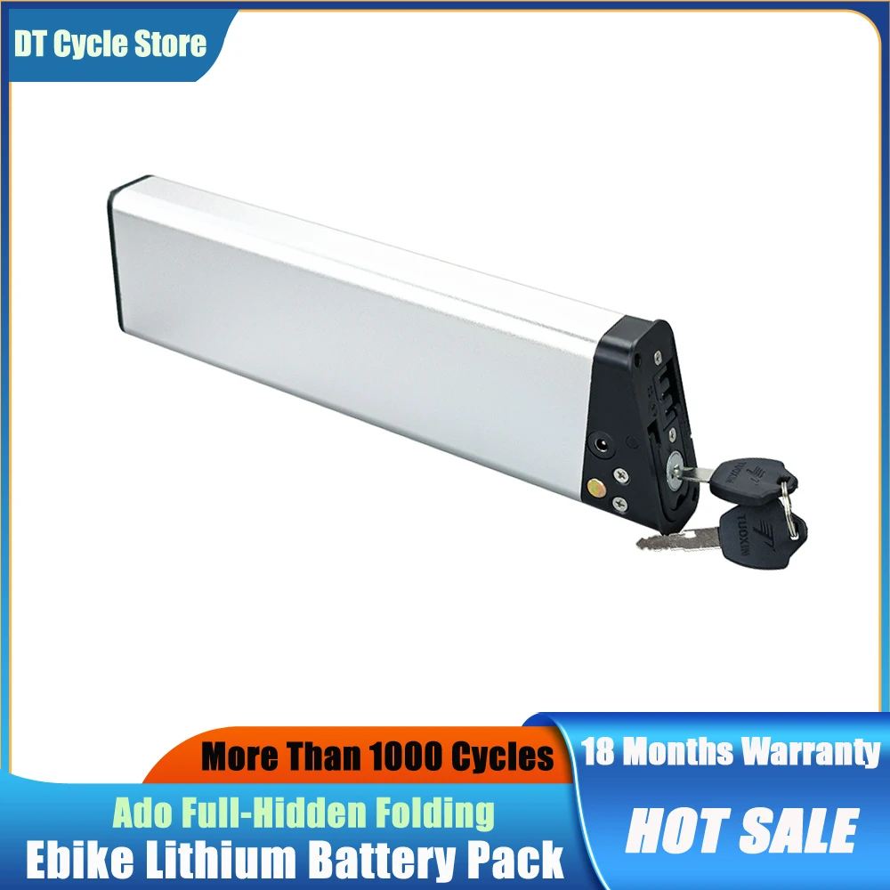 

Lithium Battery Pack for Folding City Commuter Electric Bike 36V 9.6Ah 10.4Ah 10.5Ah 14Ah 250W 350W 500W ADO A16 A20