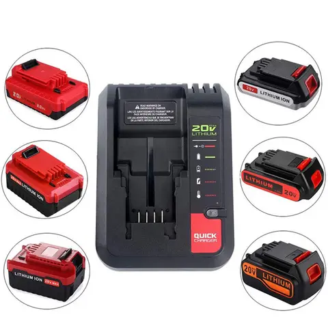 Replacement Lithium Battery Charger Suitable for Black&Decker LCS1620 10.8V 18V 20V lithium battery power tool charger 2A