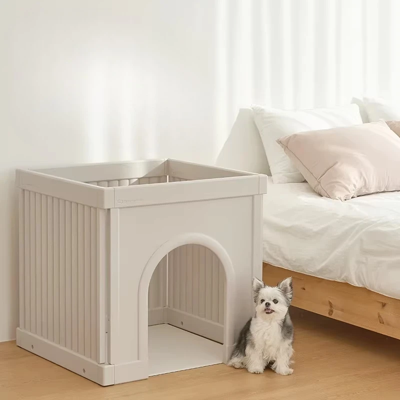 

Supplies Dog Fence Grating Balcony Indoor Folding Plastic Extendable Dog Fence Equipment Modular Kojec Dla Psa Dog Supplies