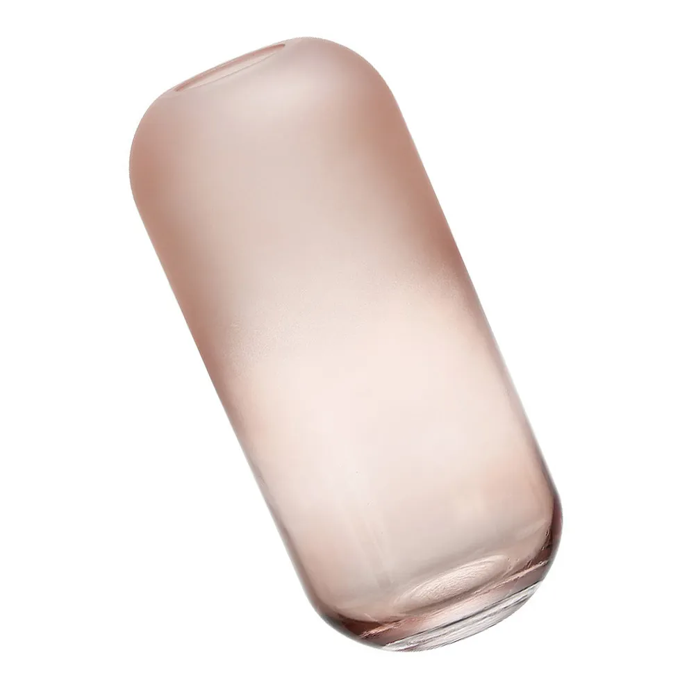 

1 шт. матовая стеклянная ваза, простая и элегантная подставка для цветов, идеально подходит для декора дома, офиса, стола, стеклянная ваза