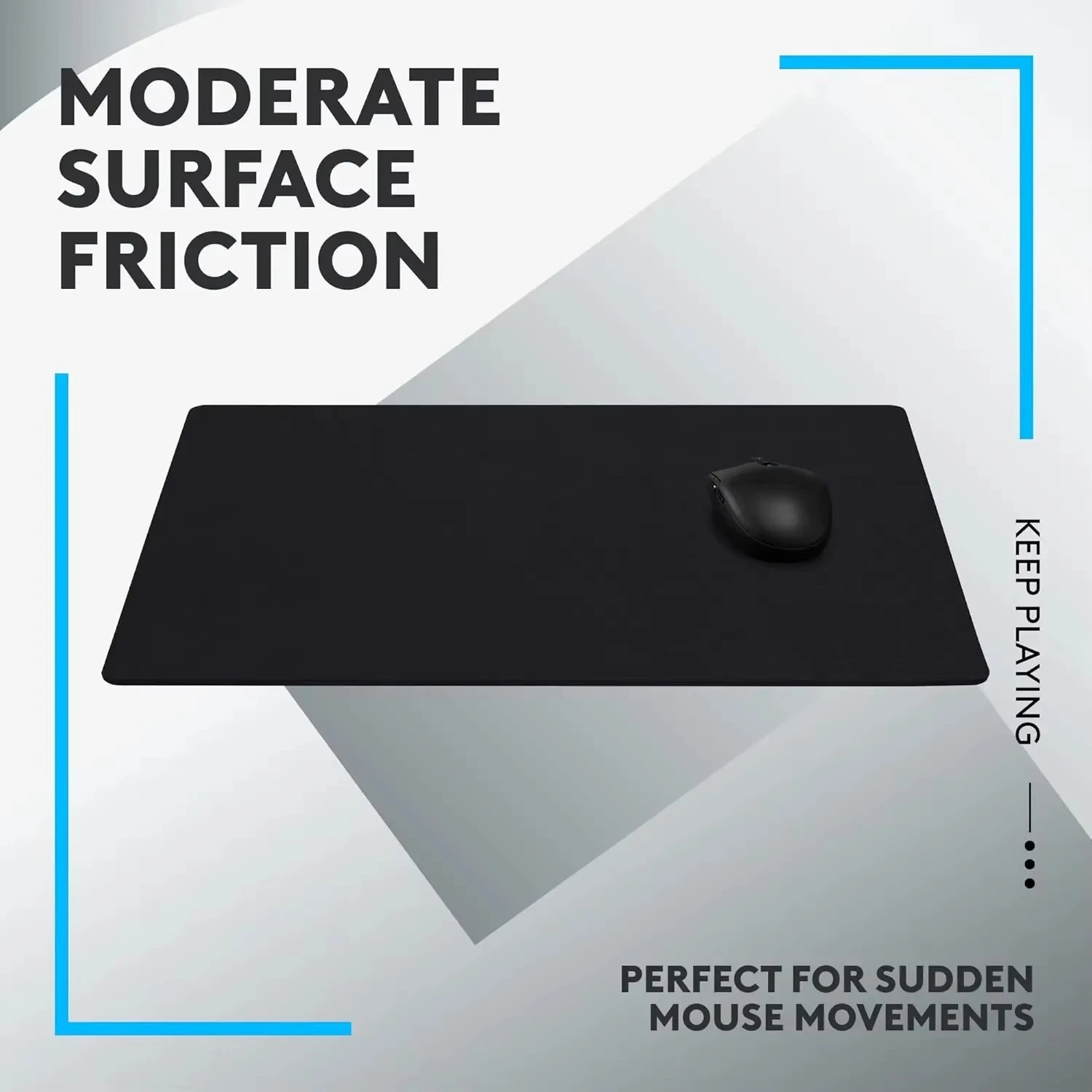 Gaming Mouse Pad G640 Large Cloth , Optimized for Gaming Sensors, Moderate Friction, Non-Slip Mouse Mat