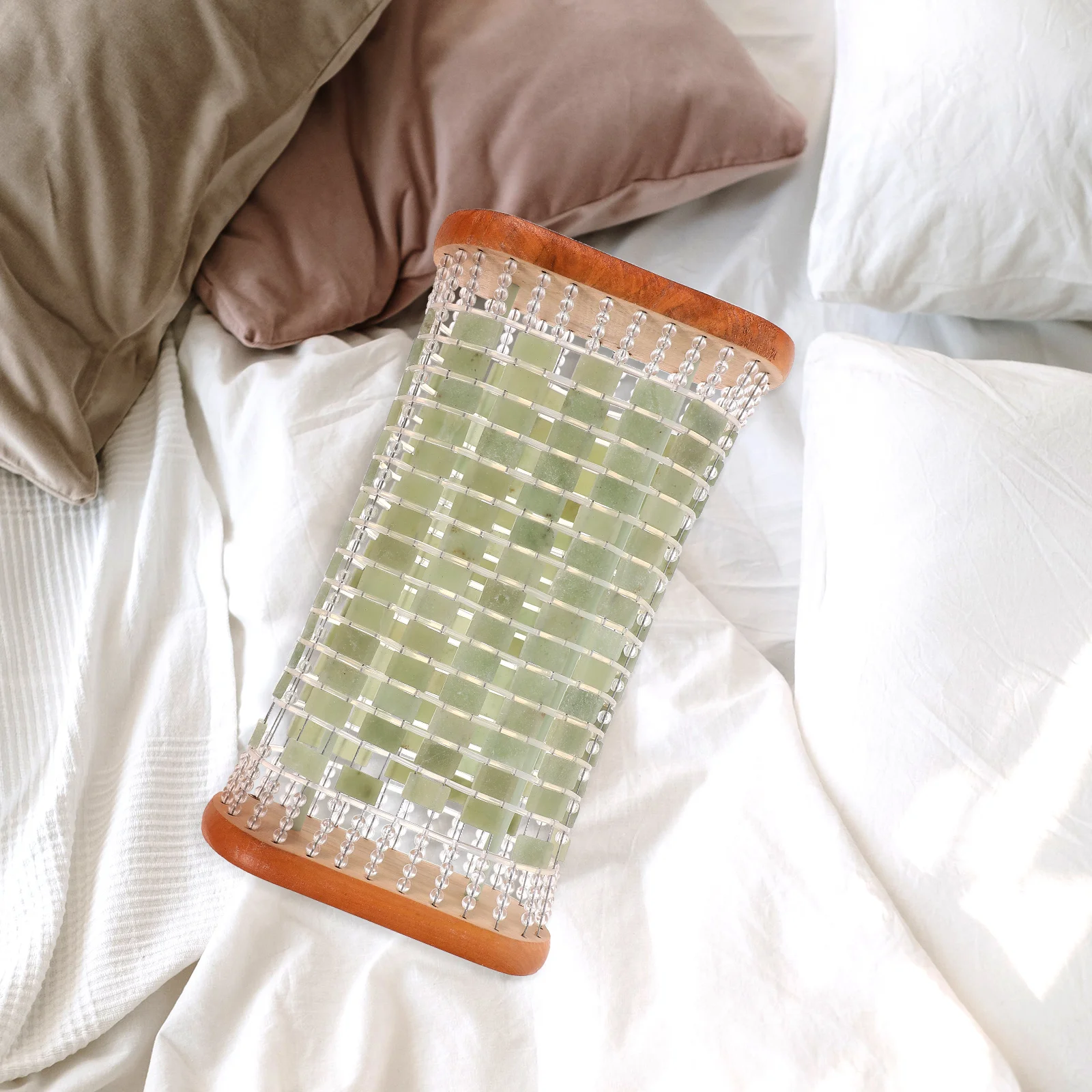 

Cooling Jade Pillow for Sleeping Summer Bed Pillow Breathable Lightweight Hollow Design for Home Dorm Hotel Elderly Women Back