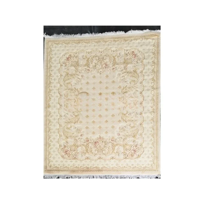 Woven pure wool rectangle, rocker living room carpet, pure wool model