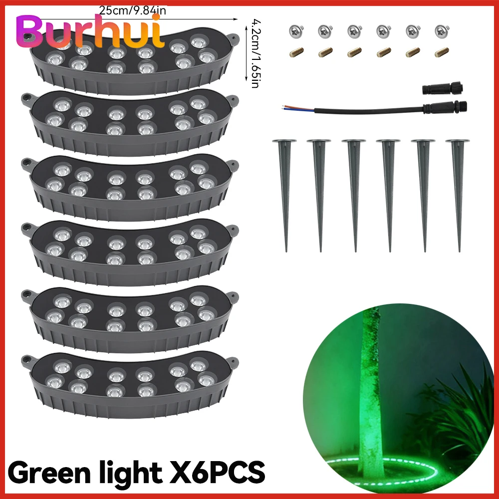 LED-tuinverlichting Gazonlamp AC220V Buiten Ronde Waterdichte Lamp Aluminium Grondspots Landschap Boomomhullende Lamp