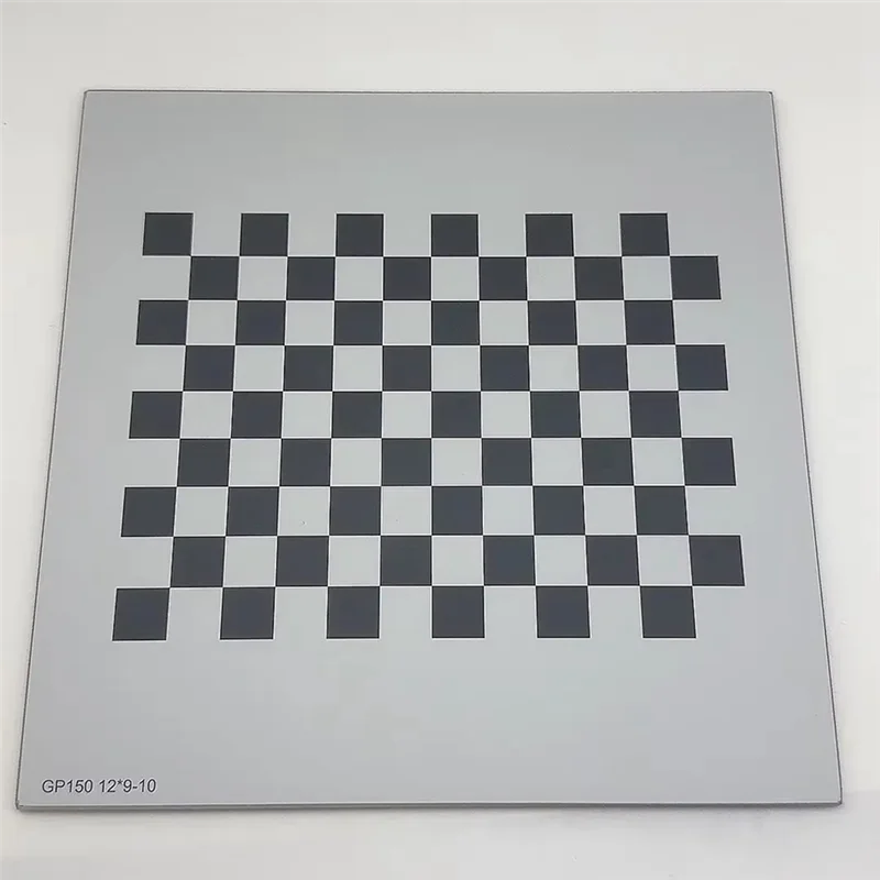 

ABBO-70 мм 12X9 Поплавковое стекло Подложка Глинозем Квадратная калибровочная доска Шахматная доска Оптическая корректирующая доска машинного зрения