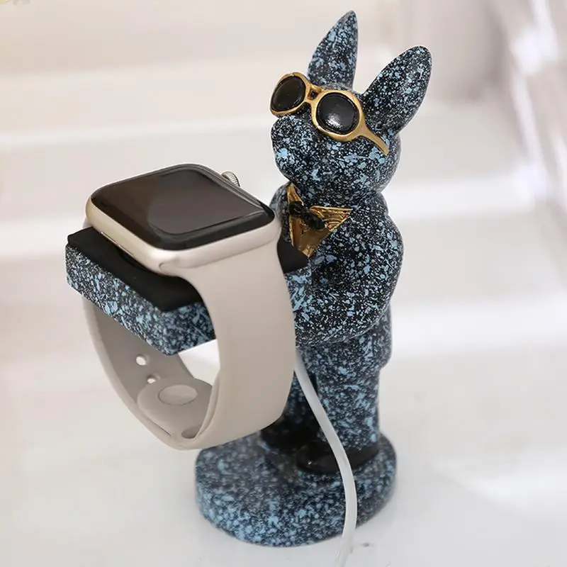 حامل ساعة كلب لطيف ، قاعدة شحن iWatch ، متوافقة مع سلسلة ساعات Apple Ultra 2 9 8 SE2 7 6 SE 5 4 3 و 1