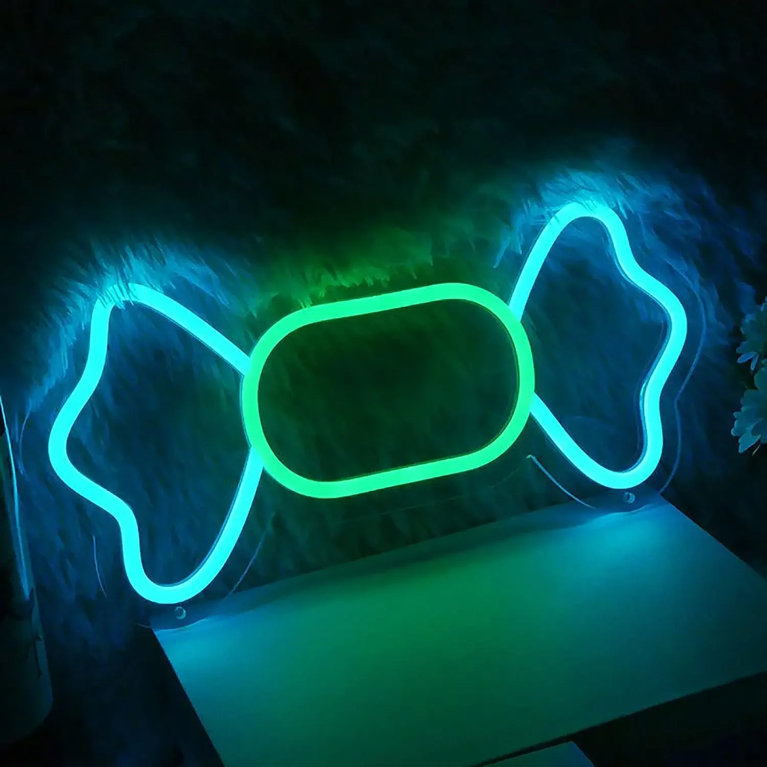 

Halloween Christmas Candy Neon Sign For Candy Shop Wall Neon Light for Bedroom Birthday Party Wall Hanging Decorative Kids Gift