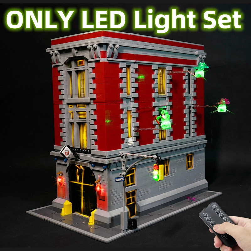 

IN STOCK Remote Control LED Light Set For Firehouse Headquarter Compatible With LEGO 75827 Set Building Blocks Bricks Accessory