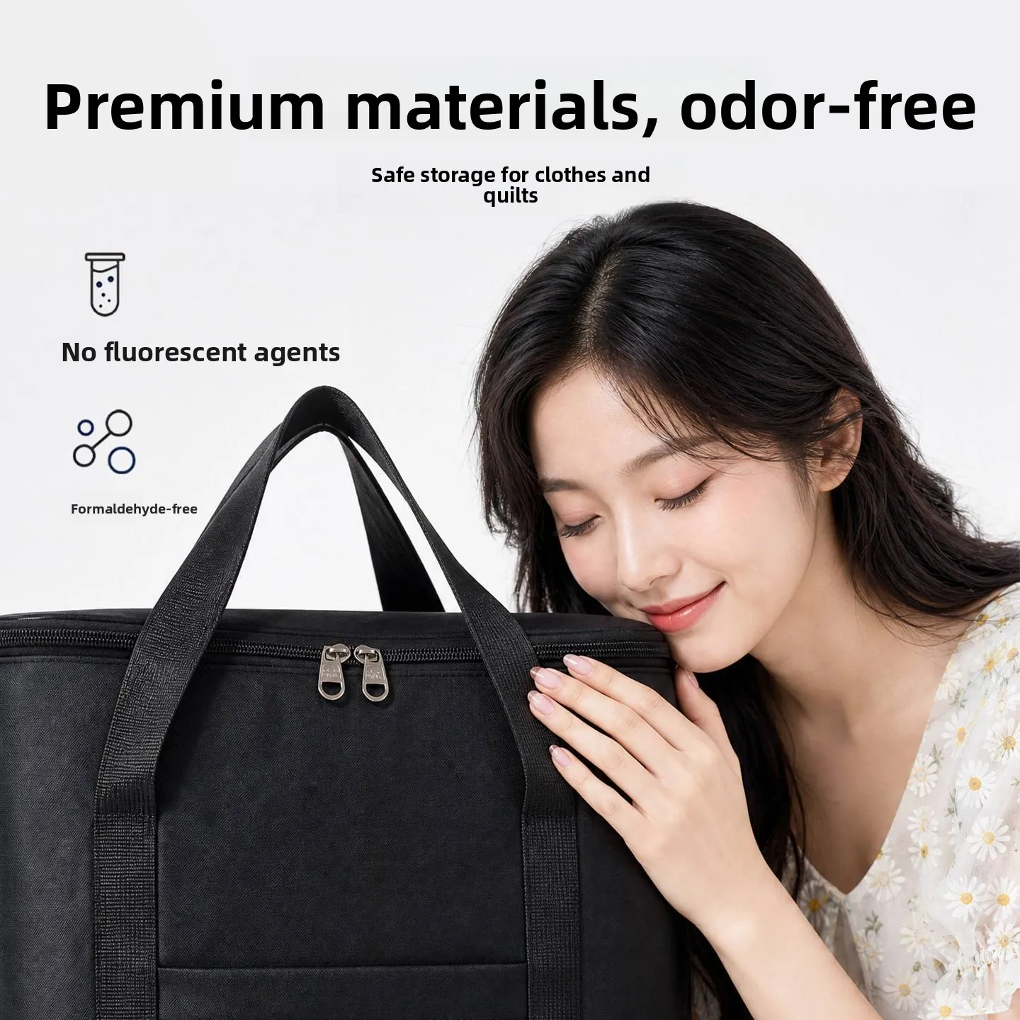 Large Capacity Oxford Cloth Luggage Bag with Wheels for Student Dormitory Quilt Storage Box Organization Case Travel Storage ...