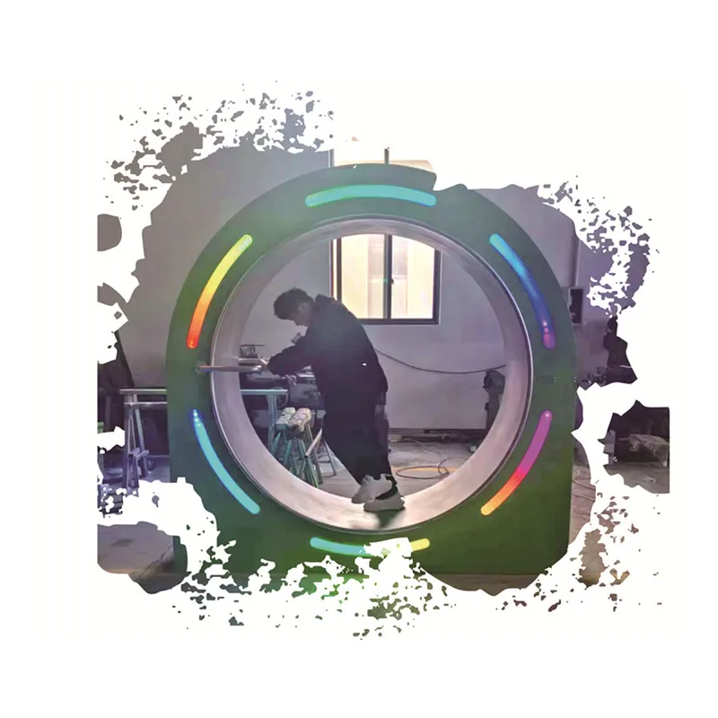 Theme Park Outdoor Play Equipment Kids Running Spinning Tunnel Roller Outdoor Playground Tunnel Toy for Sale