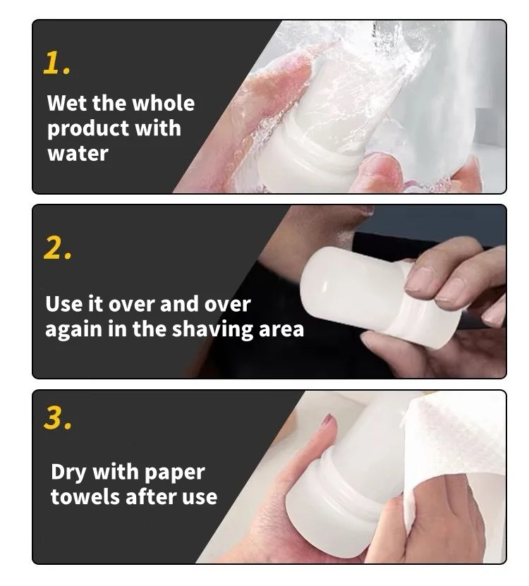 60g Body Odor Remover Antiperspirant Stick ใหม่ Alum Stick Deodorant Stick สารส้มคริสตัลระงับกลิ่นกายลบใต้วงแขนสําหรับผู้หญิง Man