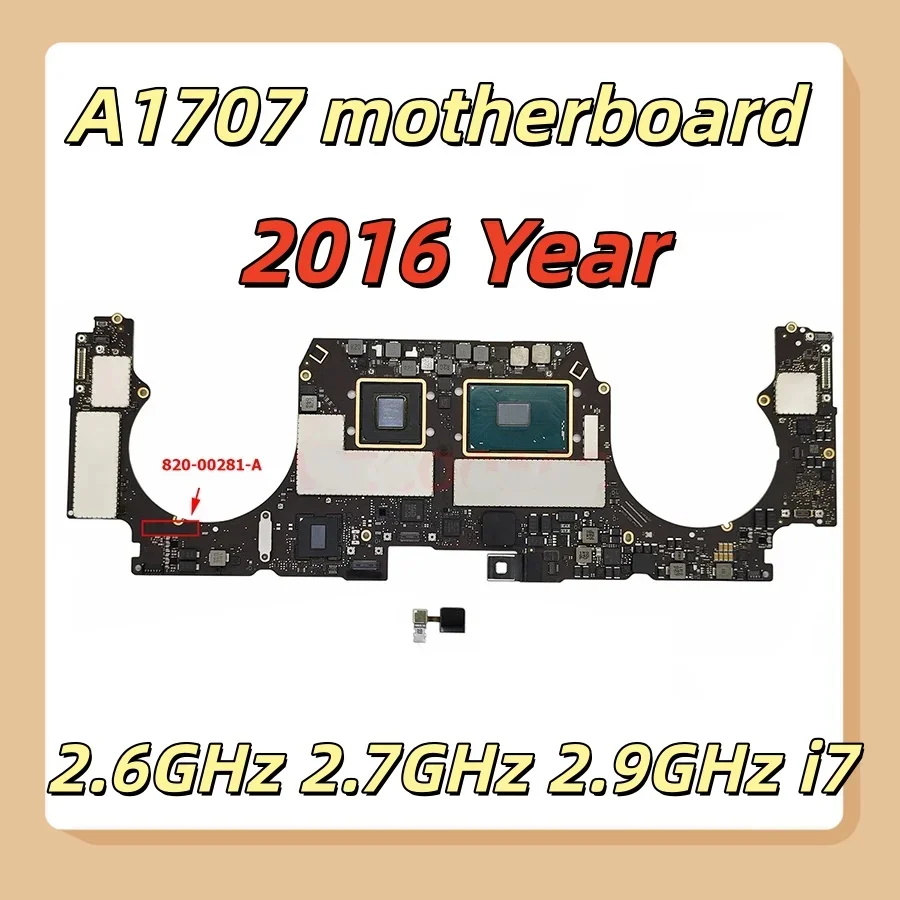 Original A1707 motherboard 820-00281-a 820-00928-a for macbook pro 15