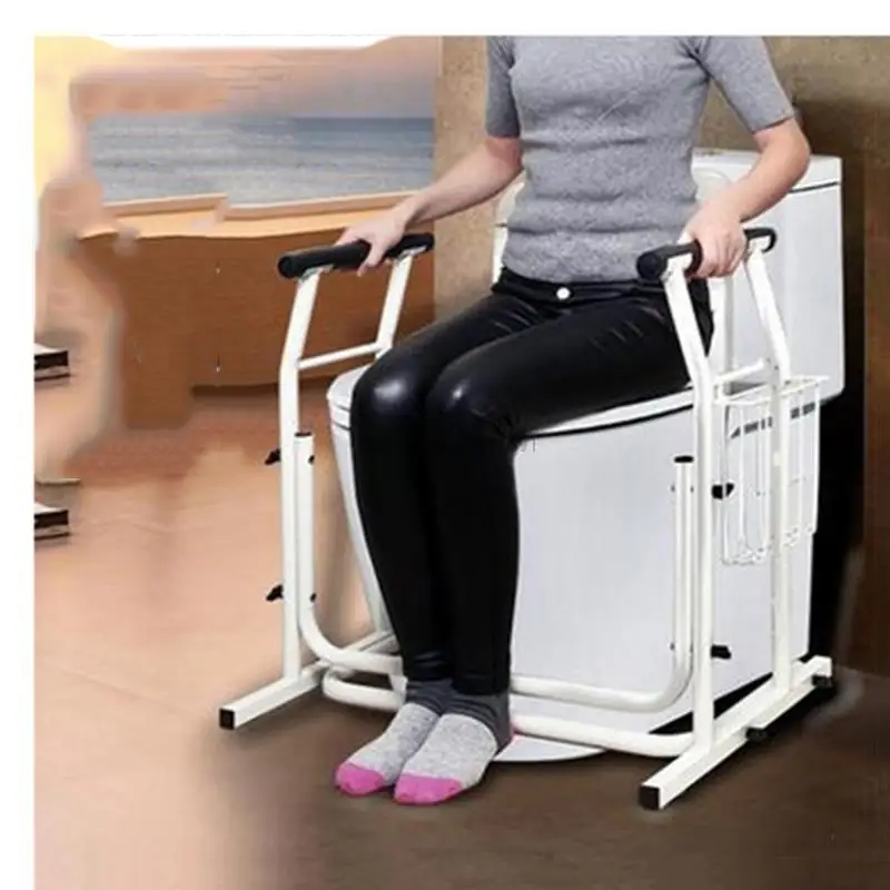 Solid Portable Toilet Safety Rails Bar bagno Toilet Safety Assist Frame Safety Aid corrimano per anziani disabili