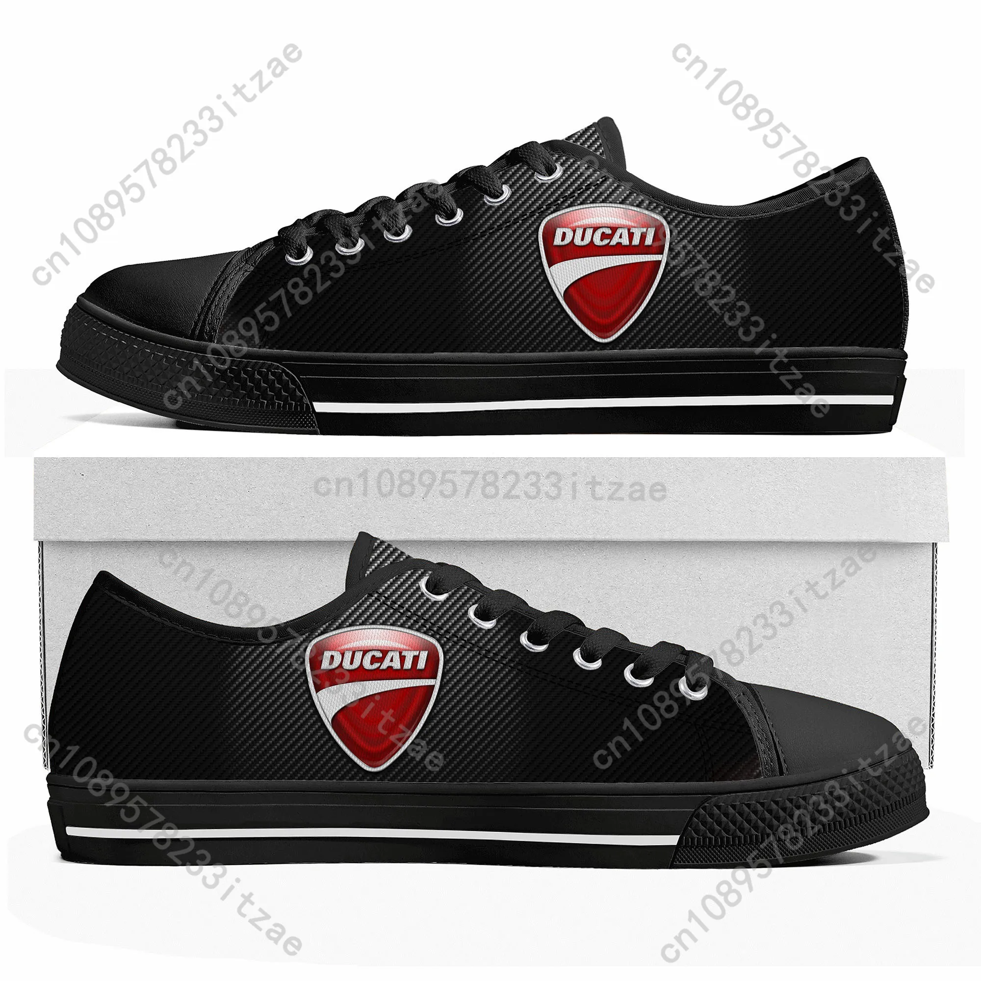 Ducatis Italy shoes Low Top Sneakers Mens Womens Teenager High Quality Canvas Sneaker couple Casual Shoes Customize DIY Shoe