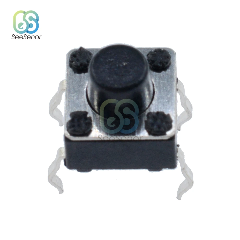 100pcs/lot 6*6 Tact Switch Tactile Push Button Switch DIP 4P Micro Switch 6x6 Key Switch